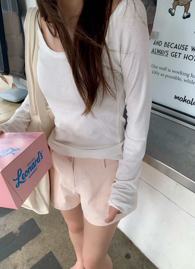 RIETTE韓國直郵女裝新品熱賣26夏季職業休閑時尚推薦長袖T恤RIETTE長袖T恤