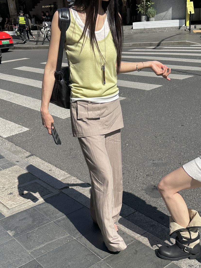 BOWIE韓國東大門代購女裝新品休閑熱賣26夏季職業吊帶背心BOWIE吊帶/背心