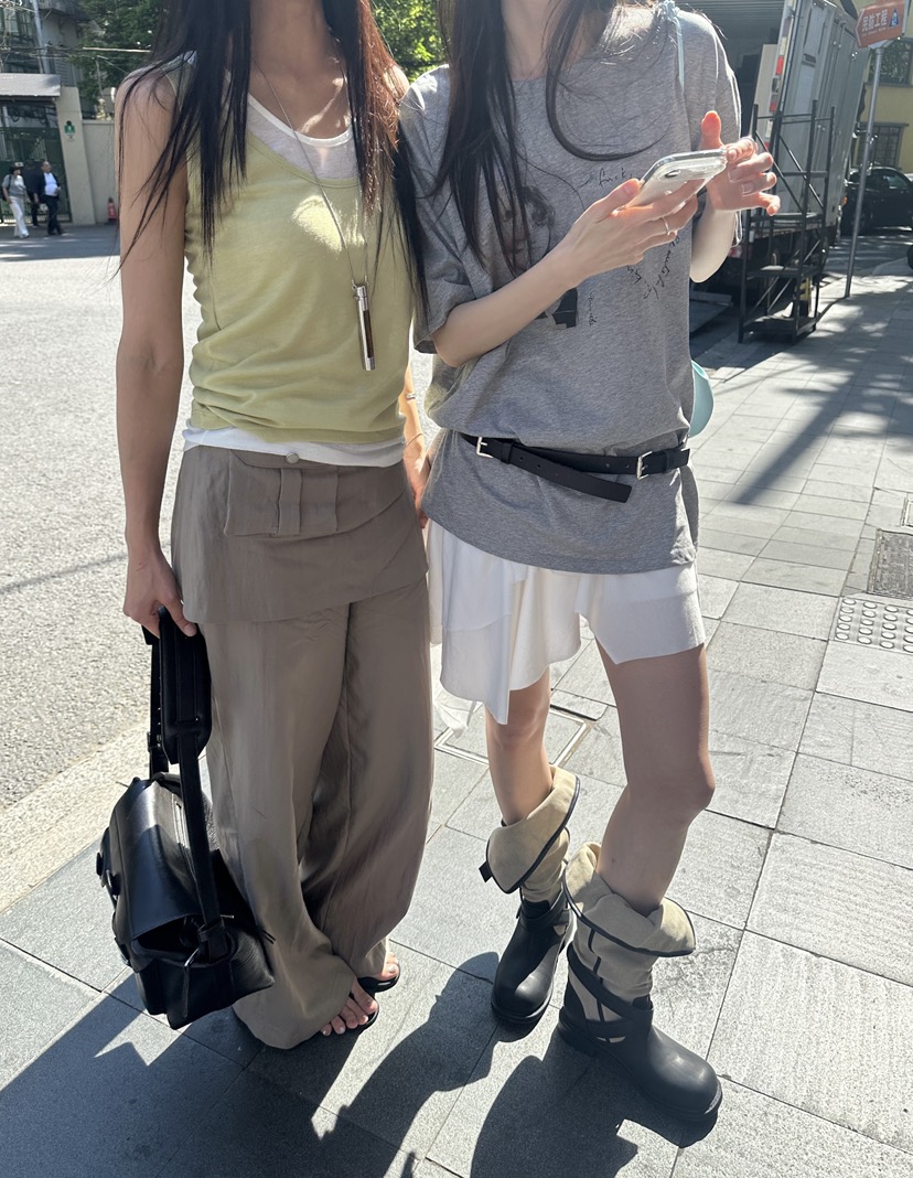 BOWIE韓國東大門代購女裝新品休閑熱賣26夏季職業吊帶背心BOWIE吊帶/背心