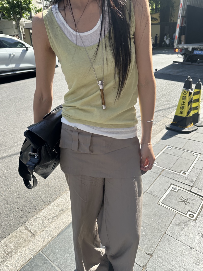 BOWIE韓國東大門代購女裝新品休閑熱賣26夏季職業吊帶背心BOWIE吊帶/背心