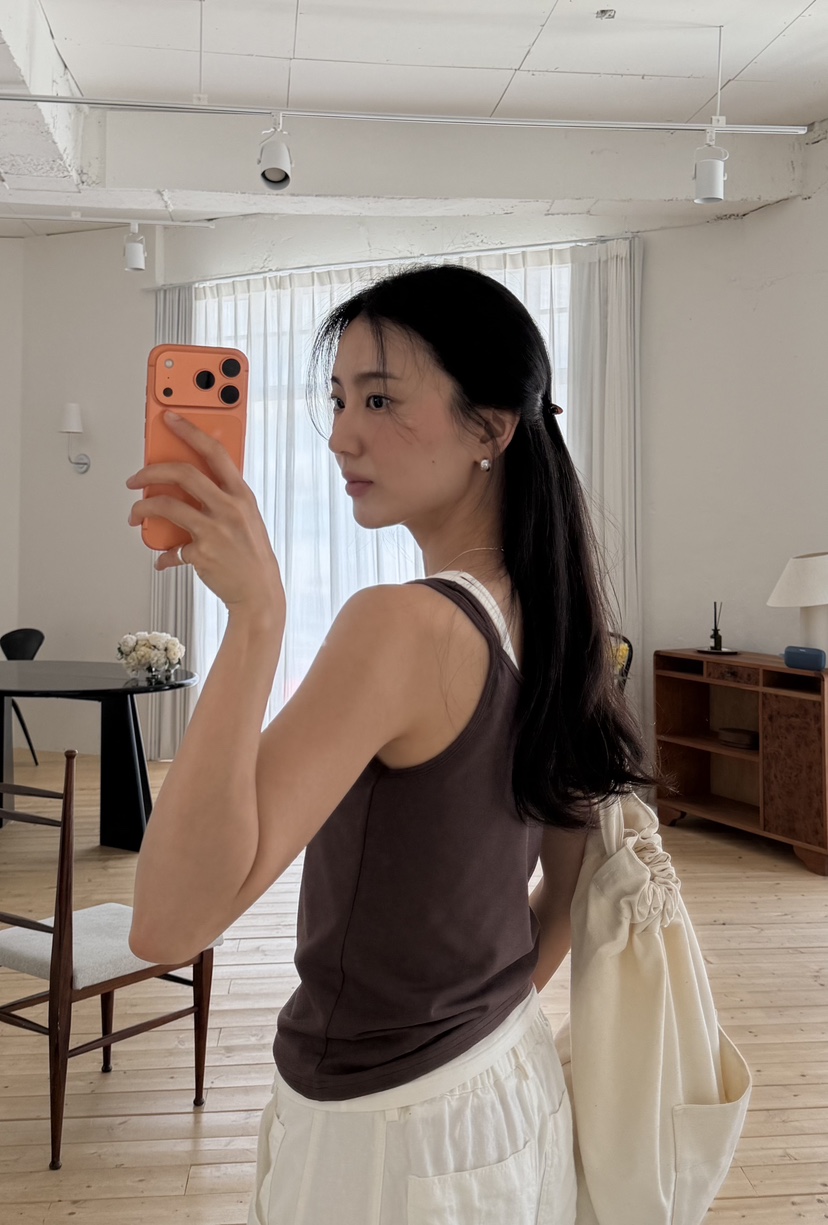 AMY GRACE-A韓國東大門代購女士新品休閑吊帶背心不含內搭SAMY GRACE吊帶/背心