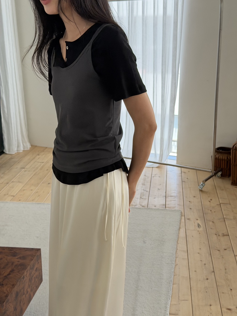 AMY GRACE-A韓國東大門代購女士新品休閑吊帶背心不含內搭SAMY GRACE吊帶/背心