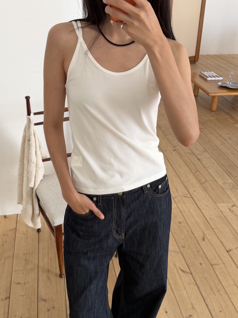 AMY GRACE-A韓國東大門代購女士新品休閑吊帶背心不含內搭SAMY GRACE吊帶/背心圖色3