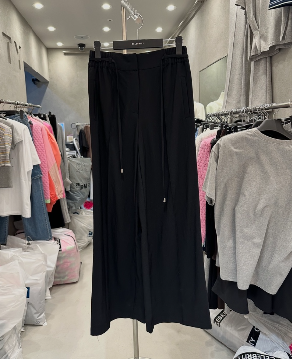 CELEBRITY-A韓國代購女裝新品26夏季職業休閑褲含腰繩打折CELEBRITY-A休閑褲圖色2