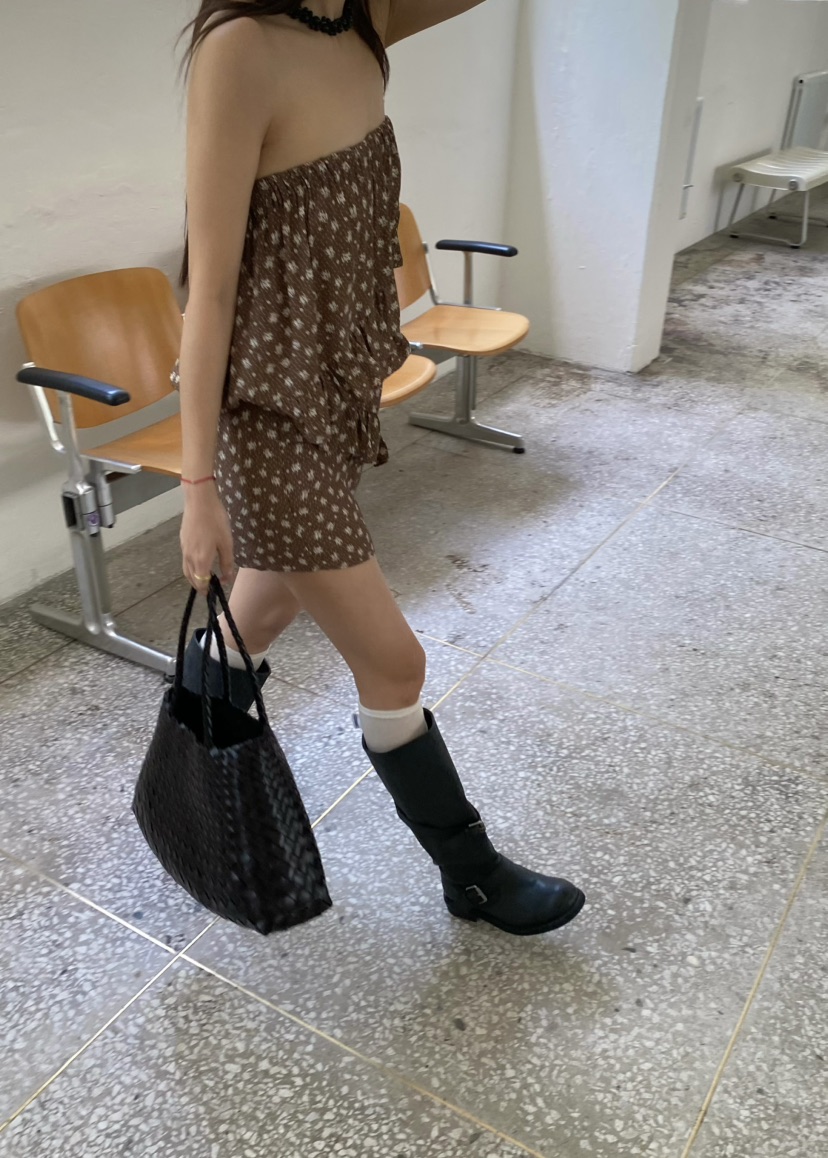OUPPT韓國直郵女裝新款休閑26夏季時尚熱賣連衣裙不含屁簾OUPPT連衣裙