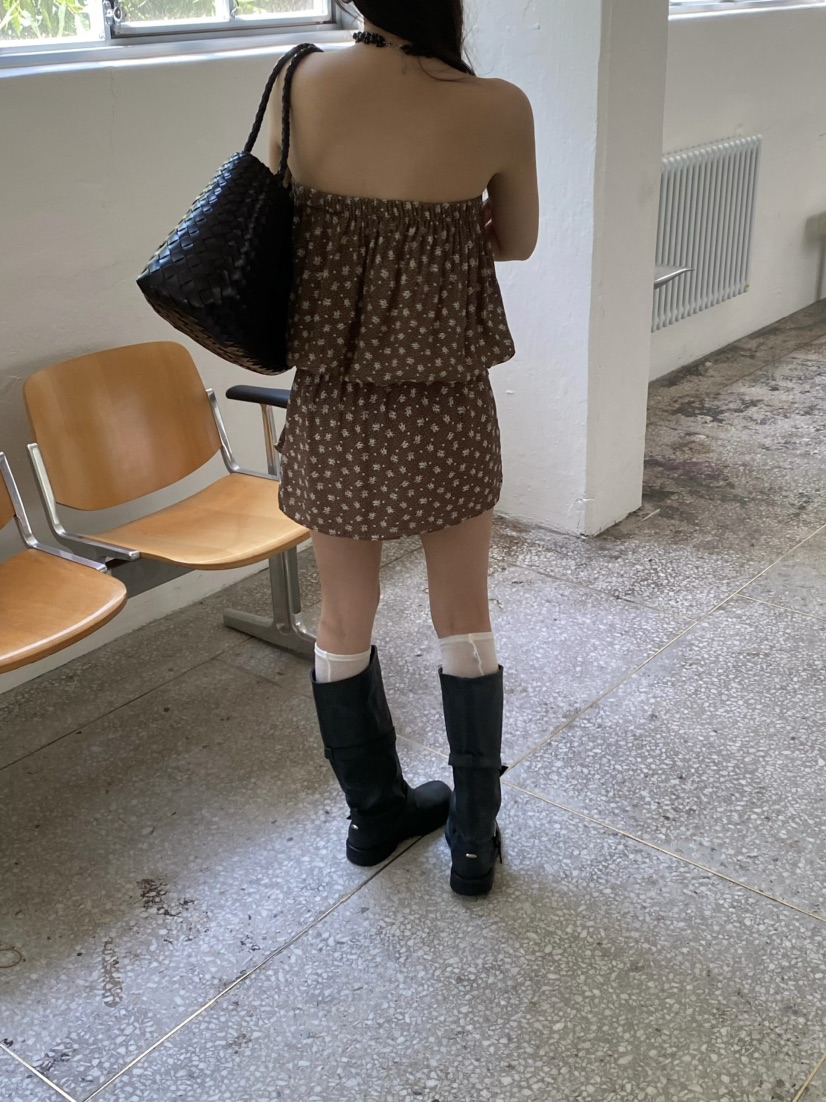 OUPPT韓國直郵女裝新款休閑26夏季時尚熱賣連衣裙不含屁簾OUPPT連衣裙