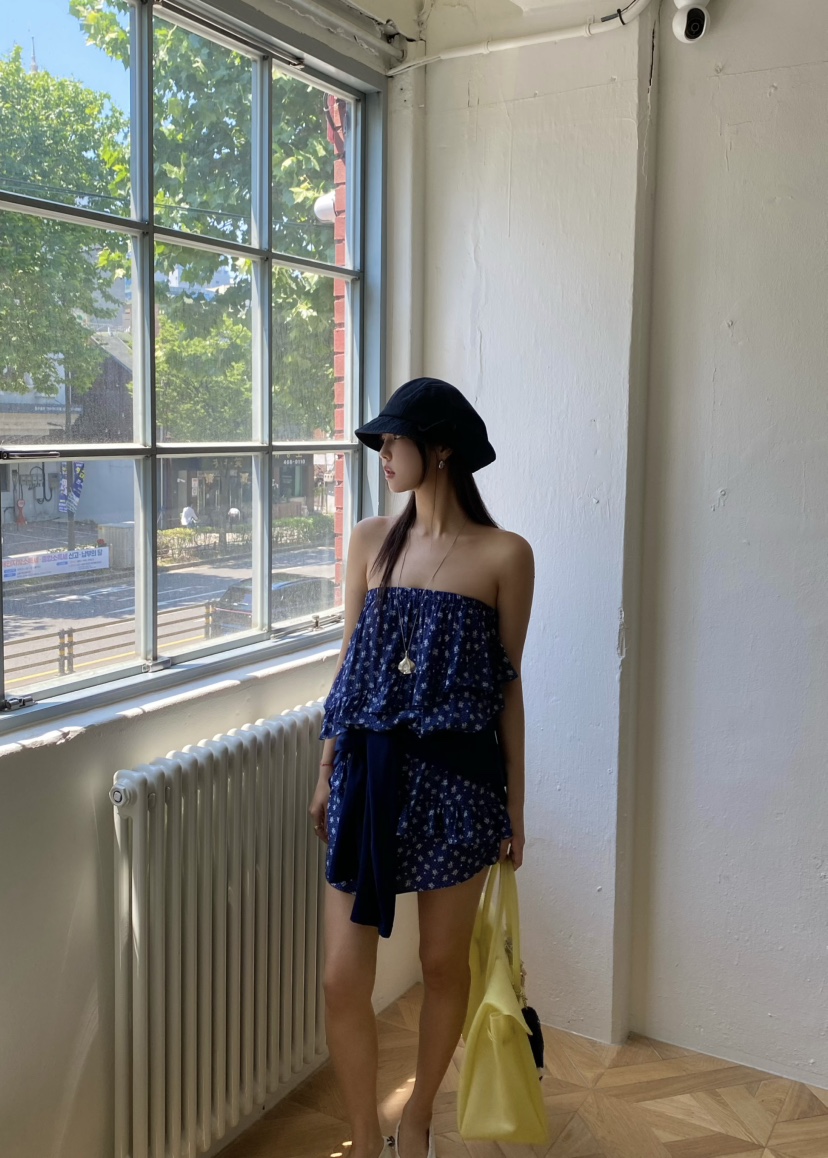 OUPPT韓國直郵女裝新款休閑26夏季時尚熱賣連衣裙不含屁簾OUPPT連衣裙