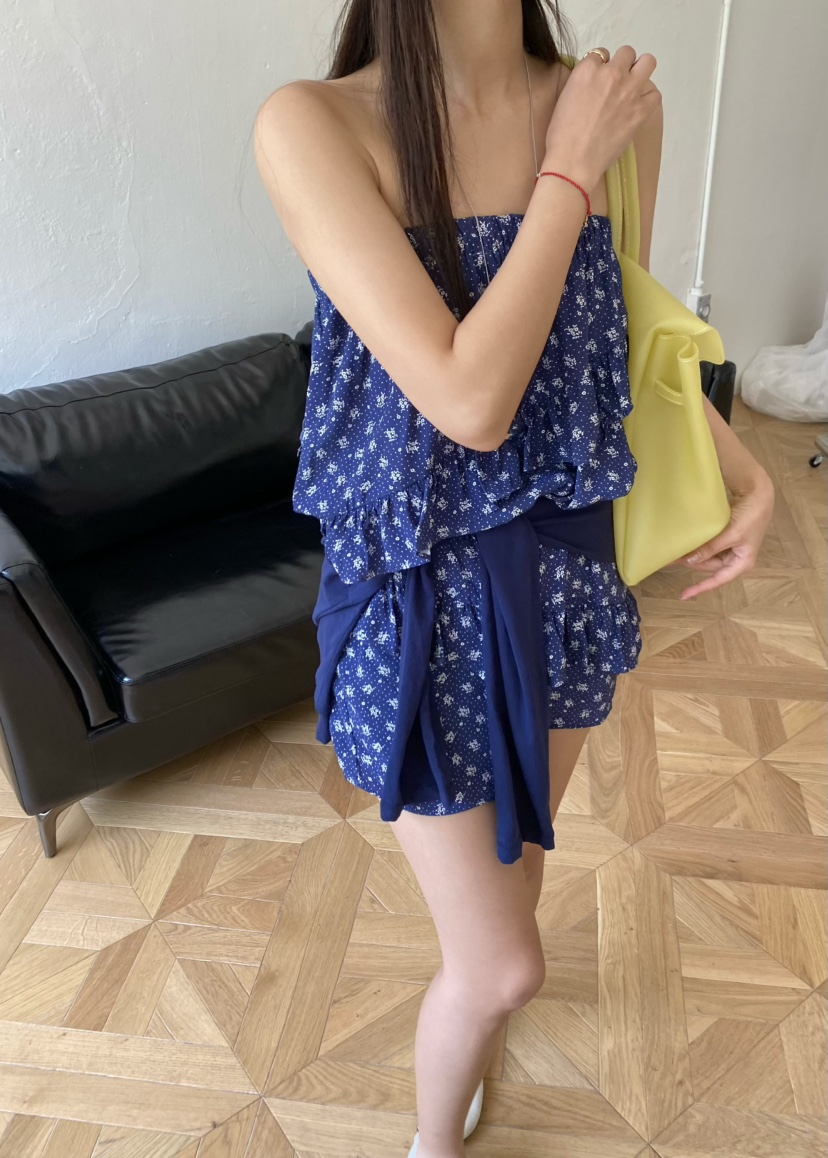 OUPPT韓國直郵女裝新款休閑26夏季時尚熱賣連衣裙不含屁簾OUPPT連衣裙圖色2