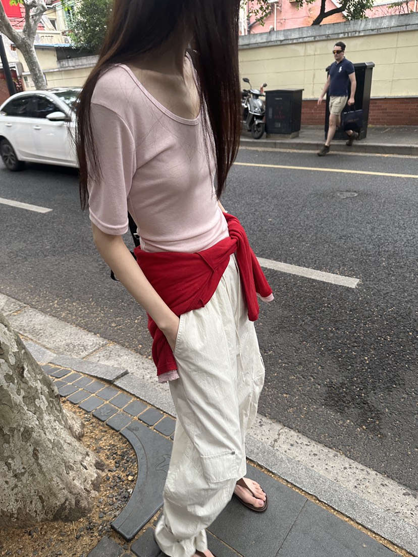 BOWIE韓國東大門直郵女士新品26夏季26春夏人氣休閑T恤雙面BOWIET恤