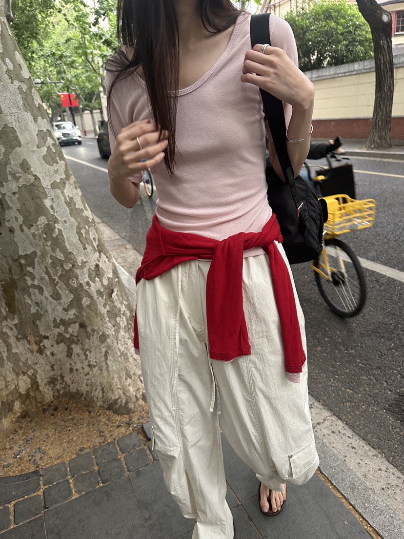 BOWIE韓國東大門直郵女士新品26夏季26春夏人氣休閑T恤雙面BOWIET恤