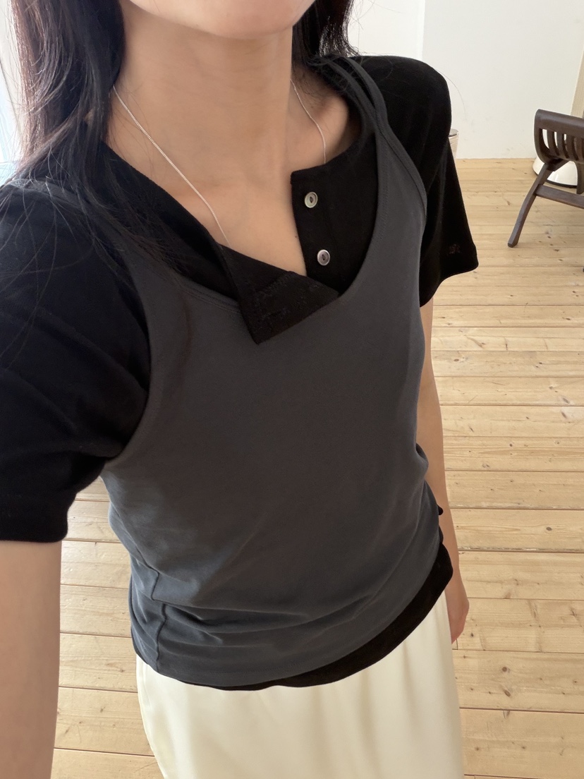AMY GRACE-A韓國東大門代購女裝新品休閑26夏季T恤不含內搭AMY GRACET恤