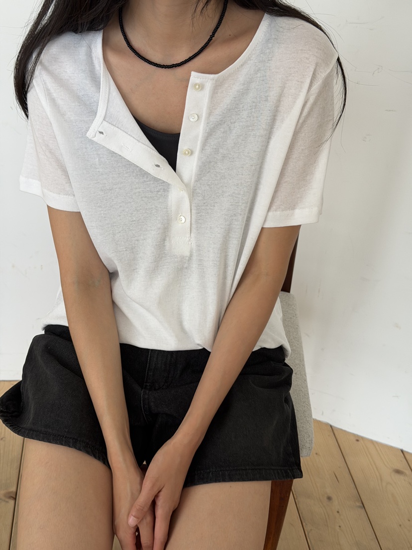AMY GRACE-A韓國東大門代購女裝新品休閑26夏季T恤不含內搭AMY GRACET恤圖色1