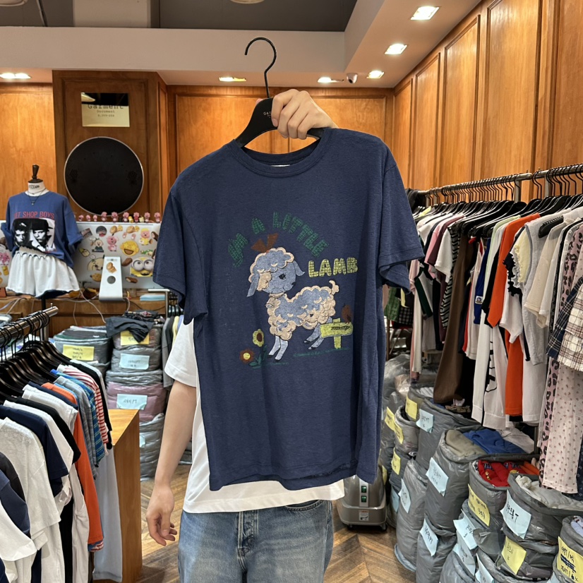 GARMENT-P韓國直郵女士新品休閑26春夏人氣時尚26夏季T恤GARMENTT恤圖色2