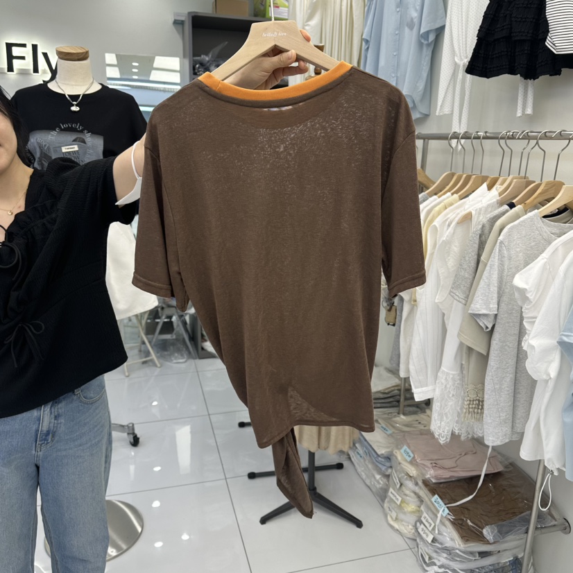 FLYFLY/LULULALLA/LIVE韓國直郵女裝新品職業推薦時尚T恤FLYFLY/LULULALLA/LIVET恤