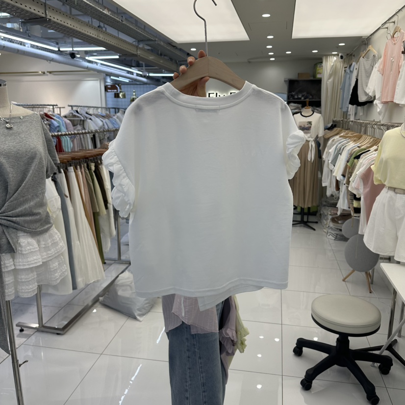 FLYFLY/LULULALLA/LIVE韓國直郵女裝新品時尚T恤不含項鏈FLYFLY/LULULALLA/LIVET恤