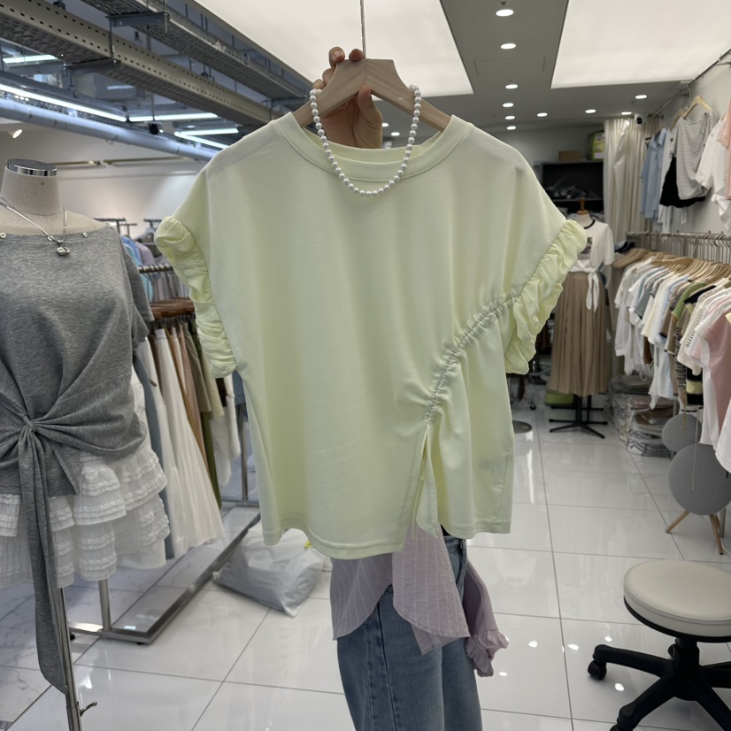 FLYFLY/LULULALLA/LIVE韓國直郵女裝新品時尚T恤不含項鏈FLYFLY/LULULALLA/LIVET恤圖色1