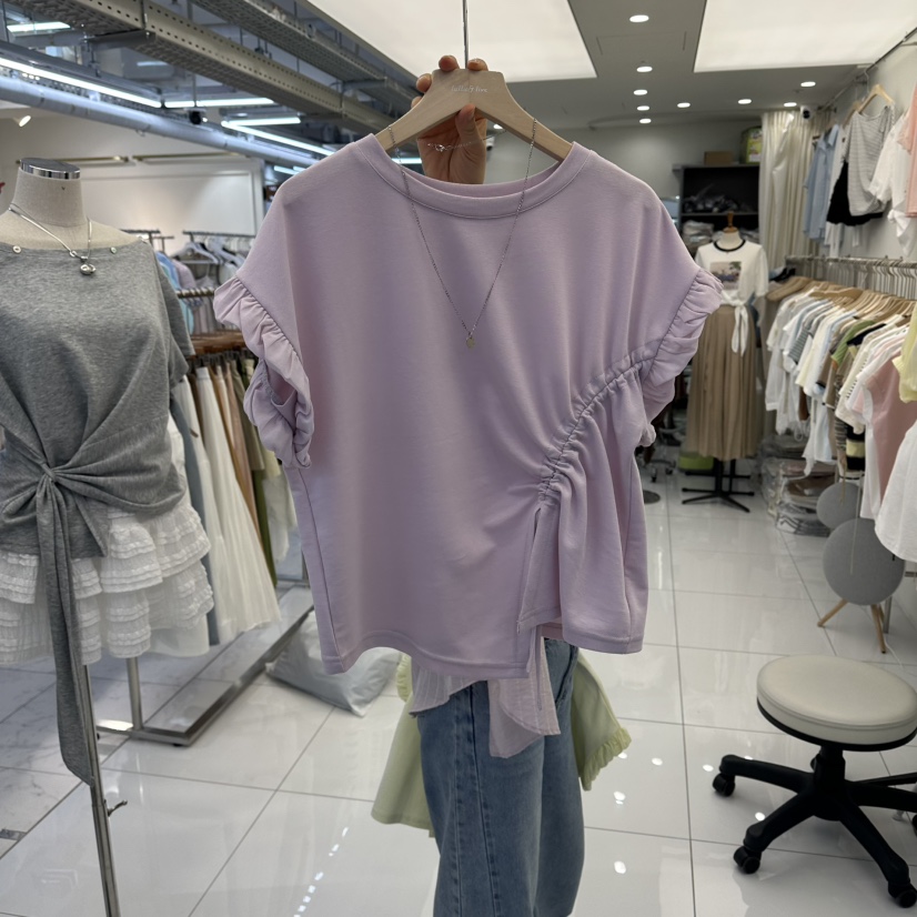 FLYFLY/LULULALLA/LIVE韓國直郵女裝新品時尚T恤不含項鏈FLYFLY/LULULALLA/LIVET恤圖色2