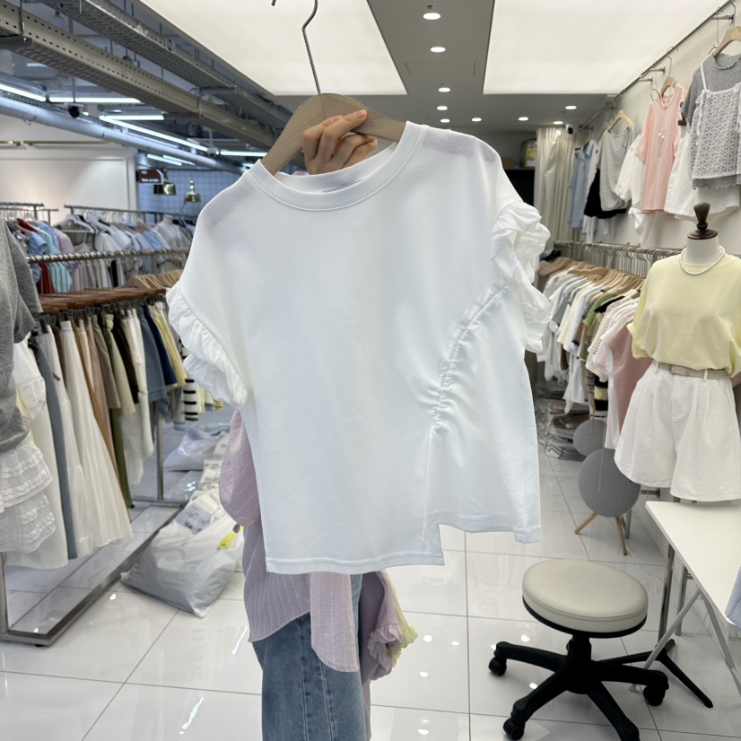 FLYFLY/LULULALLA/LIVE韓國直郵女裝新品時尚T恤不含項鏈FLYFLY/LULULALLA/LIVET恤圖色3