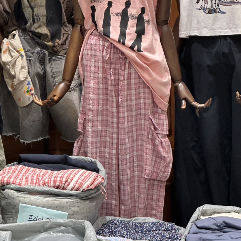 GARMENT-P韓國東大門代購女裝新款26夏季推薦休閑褲格紋GARMENT休閑褲圖色3