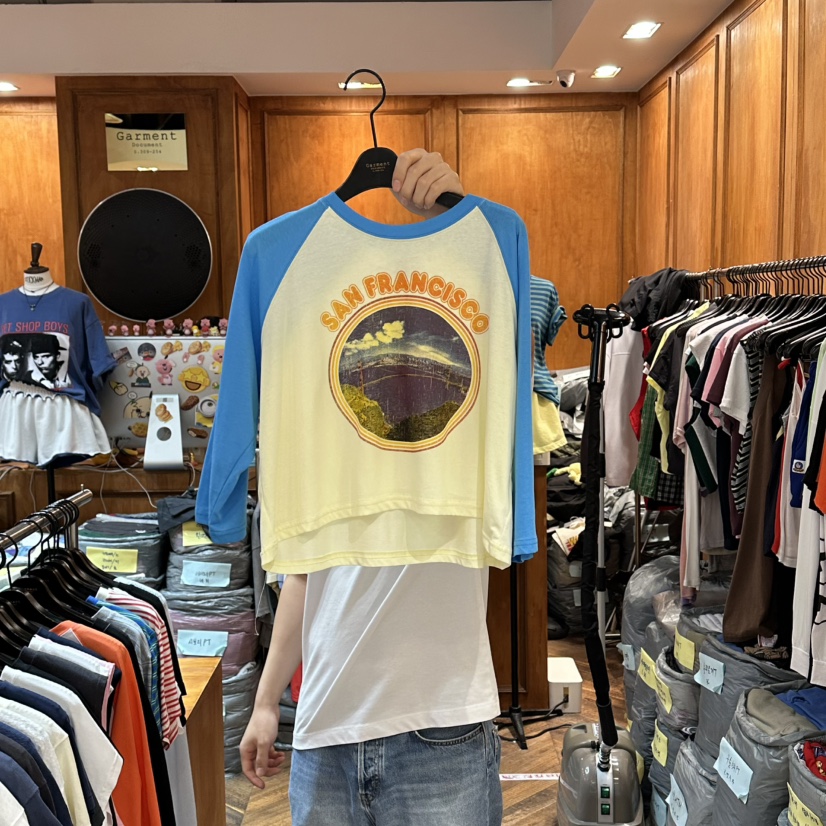 GARMENT-P韓國代購女裝新品推薦職業休閑時尚26春夏長袖T恤GARMENT長袖T恤圖色2