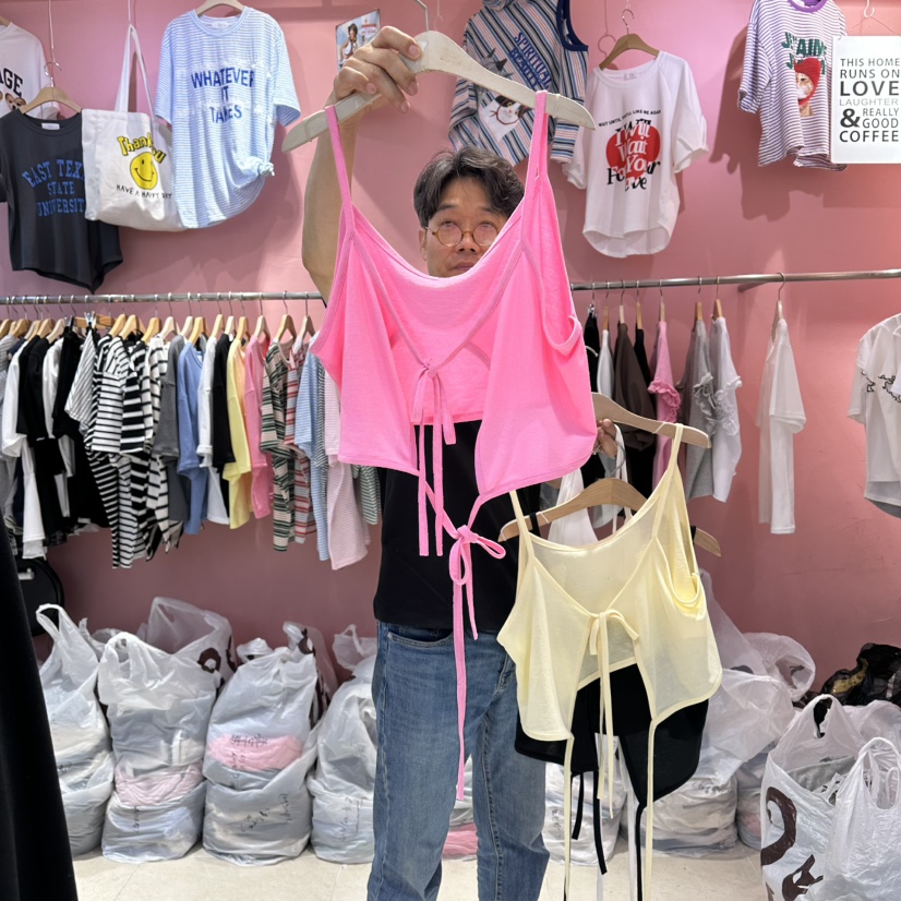 K STORY韓國東大門代購女士新品26春夏26夏季吊帶背心無袖K STORY吊帶/背心圖色2
