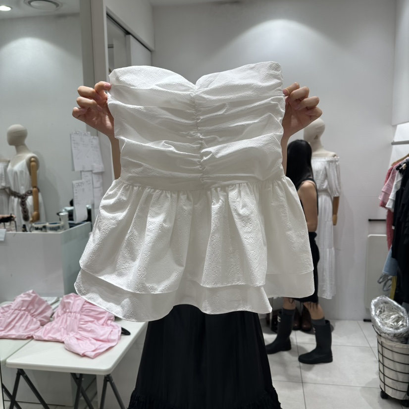 XPARTY韓國東大門直郵女士新款26春夏職業人氣吊帶背心格子XPARTY吊帶/背心圖色1