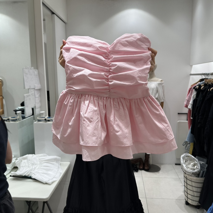 XPARTY韓國東大門直郵女士新款26春夏職業人氣吊帶背心格子XPARTY吊帶/背心圖色2
