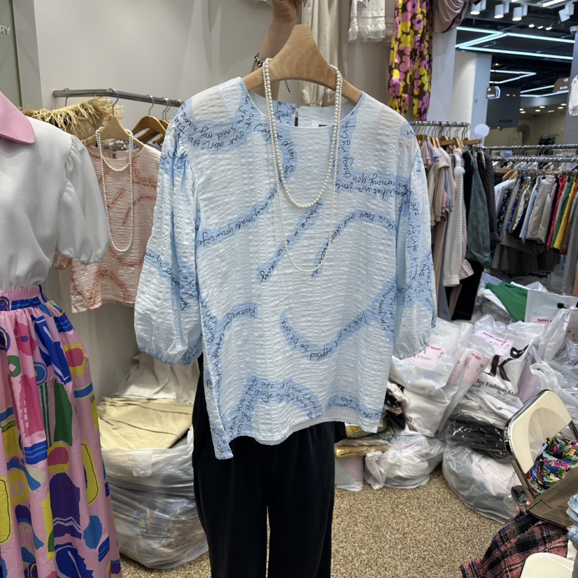 HAPPYBERRY韓國直郵實拍女裝新品休閑熱賣時尚襯衫蕾絲衫HAPPYBERRY襯衫/蕾絲衫圖色1