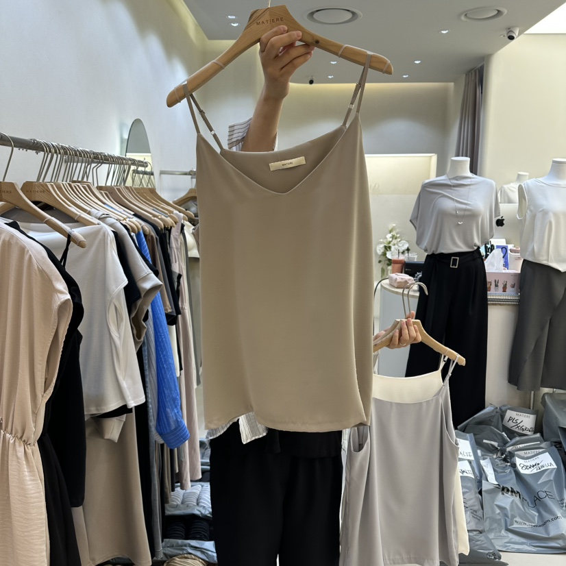 MATIERE韓國直郵女裝新款時尚26春夏人氣職業吊帶背心無袖MATIERE吊帶/背心圖色3