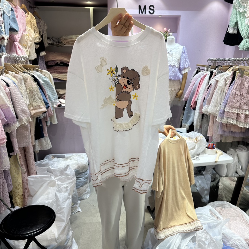 MS東大門實拍韓國女裝新品職業推薦26夏季休閑時尚26春夏T恤MST恤圖色1