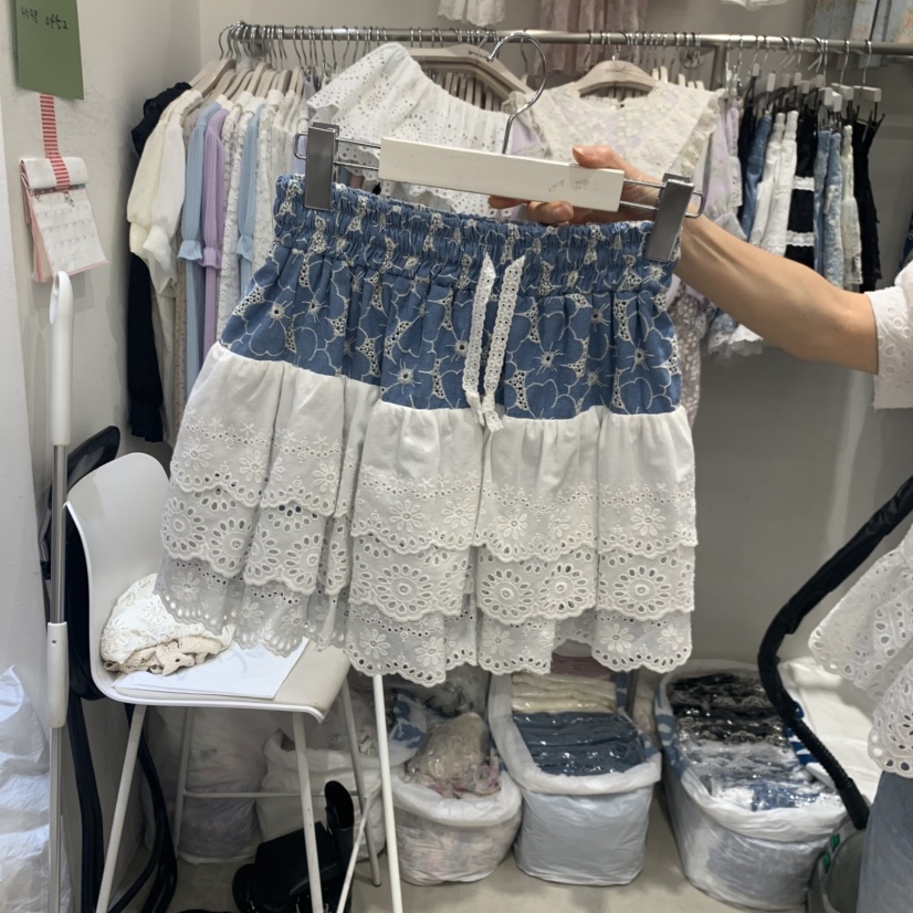 YARD韓國直郵女士新品休閑人氣26春夏職業推薦裙褲撞色層疊YARD裙褲圖色1