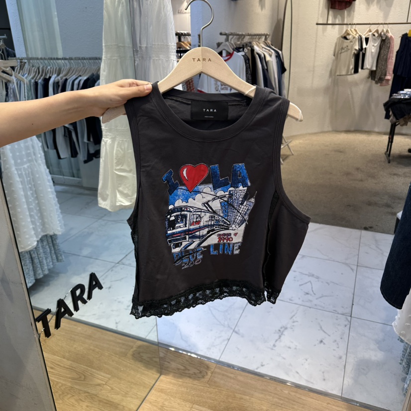 TARA韓國東大門代購女裝新品26夏季人氣時尚職業吊帶背心TARA吊帶/背心圖色3
