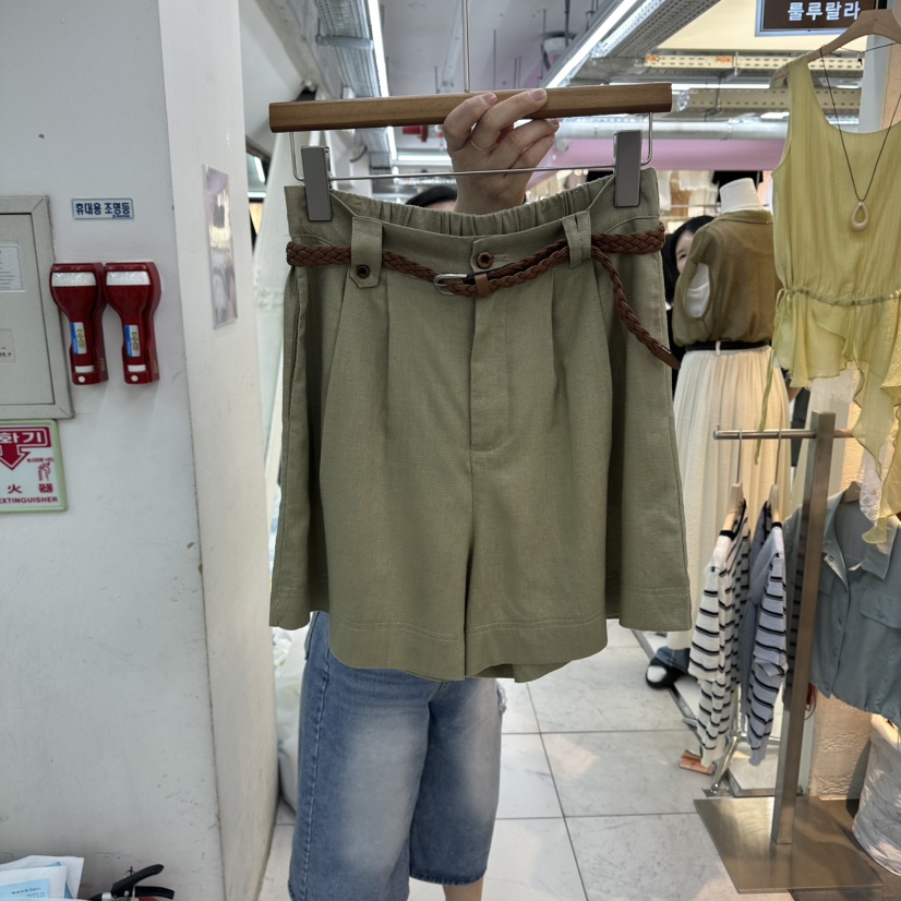 FLYFLY/LULULALLA/LIVE韓國直郵女裝新品26夏季短褲不含腰帶FLYFLY/LULULALLA/LIVE短褲圖色2