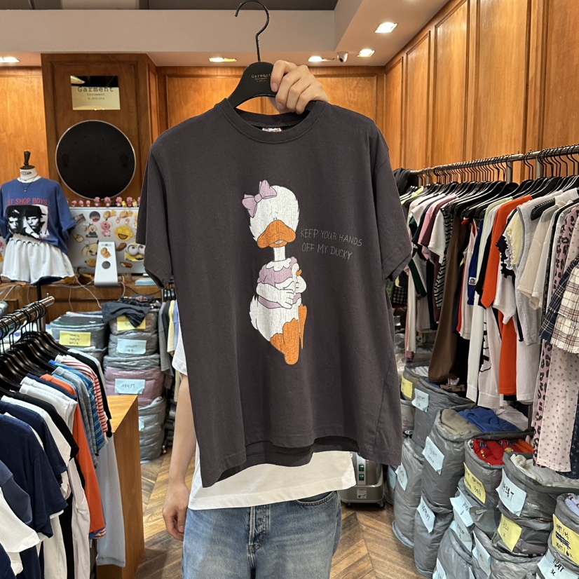 GARMENT-P韓國東大門代購女裝新品熱賣休閑時尚人氣T恤鴨GARMENTT恤圖色3