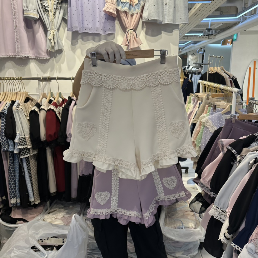 PAPA韓國東大門代購女士新品推薦人氣熱賣26夏季休閑短褲Papaine/HALMADE短褲圖色1