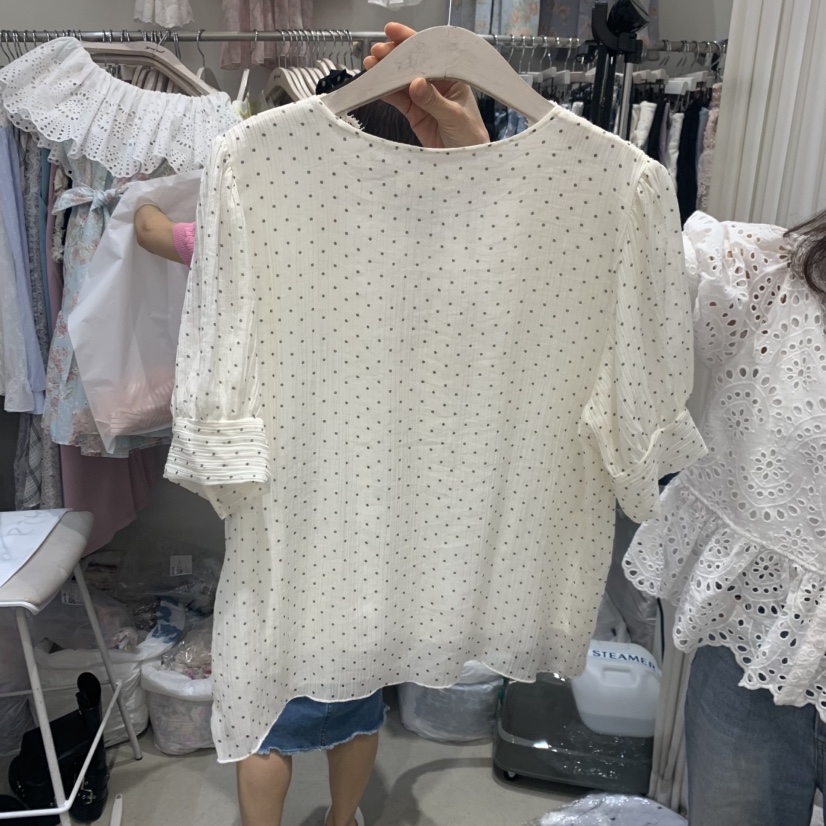 YARD韓國直郵女裝新品職業休閑人氣時尚26春夏襯衫蕾絲衫YARD襯衫/蕾絲衫