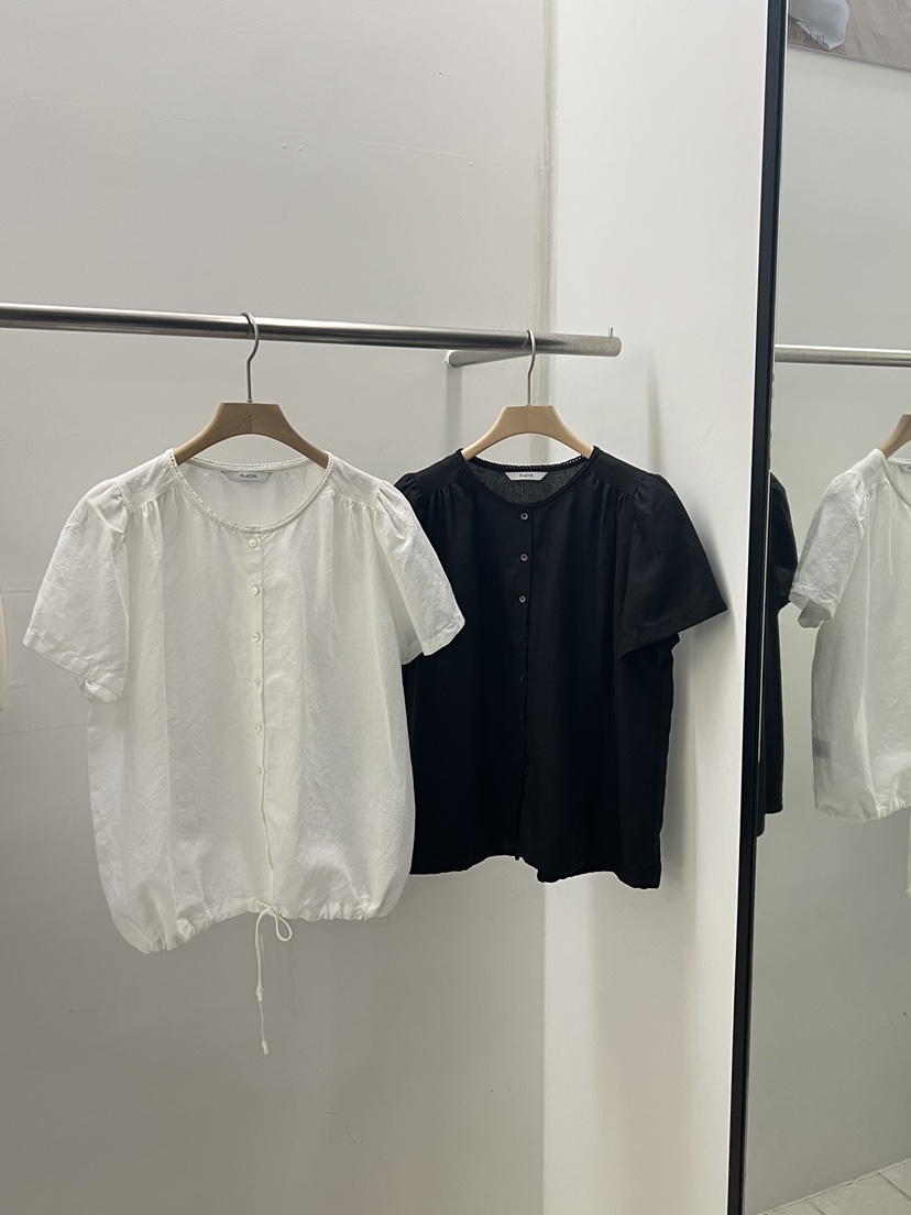 REGULARLY/PLACOR韓國東大門代購女士新品休閑襯衫蕾絲衫蕾絲亞麻REGULARLY/PLACOR襯衫/蕾絲衫