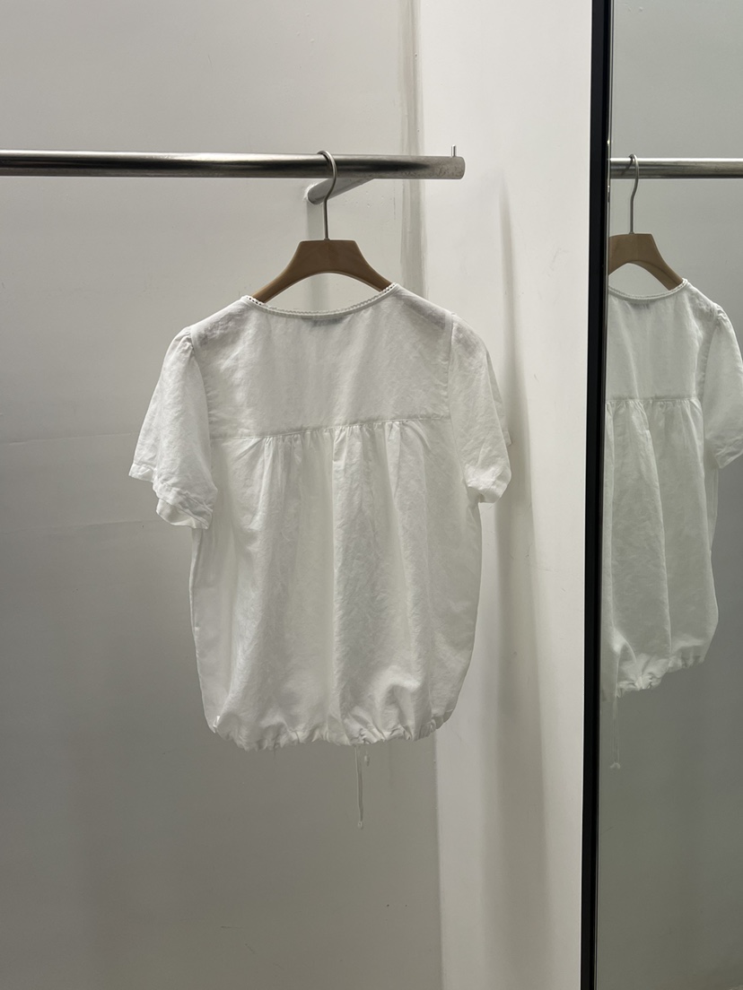 REGULARLY/PLACOR韓國東大門代購女士新品休閑襯衫蕾絲衫蕾絲亞麻REGULARLY/PLACOR襯衫/蕾絲衫