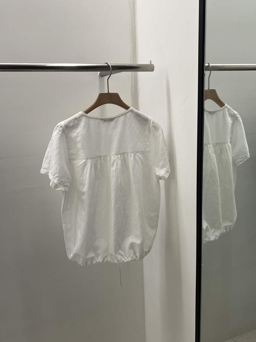REGULARLY/PLACOR韓國東大門代購女士新品休閑襯衫蕾絲衫蕾絲亞麻REGULARLY/PLACOR襯衫/蕾絲衫