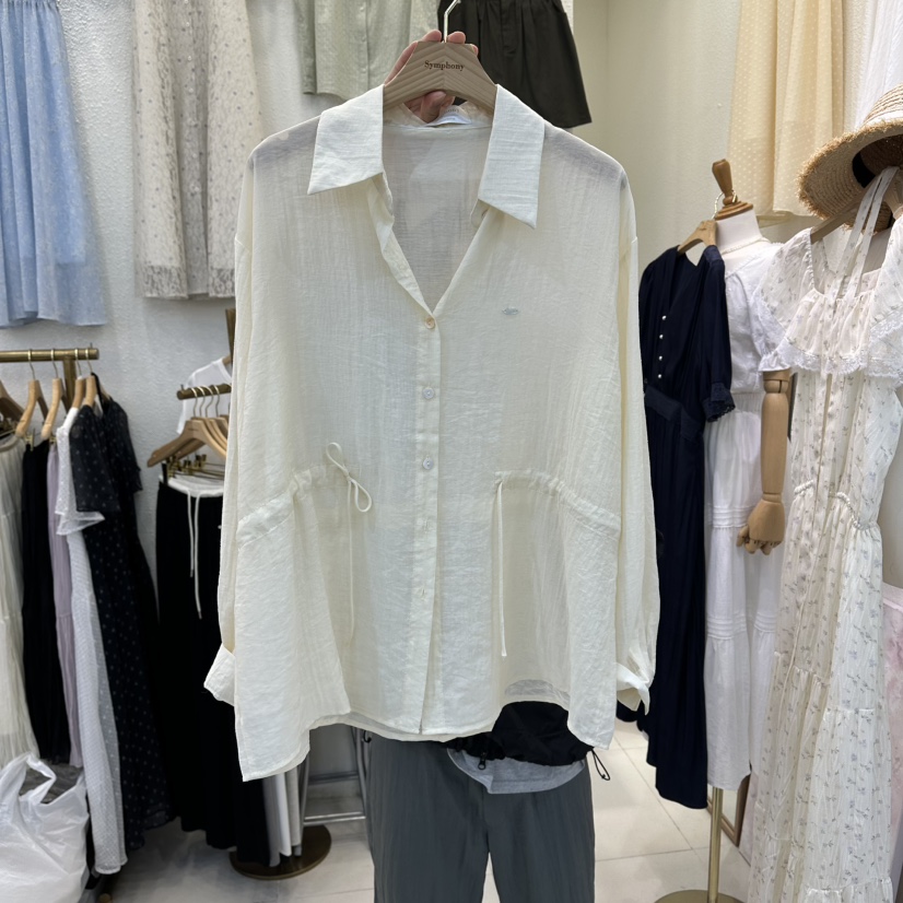 SYMPHONY韓國直郵實拍女裝新款熱賣26春夏人氣襯衫蕾絲衫SYMPHONY襯衫/蕾絲衫圖色1