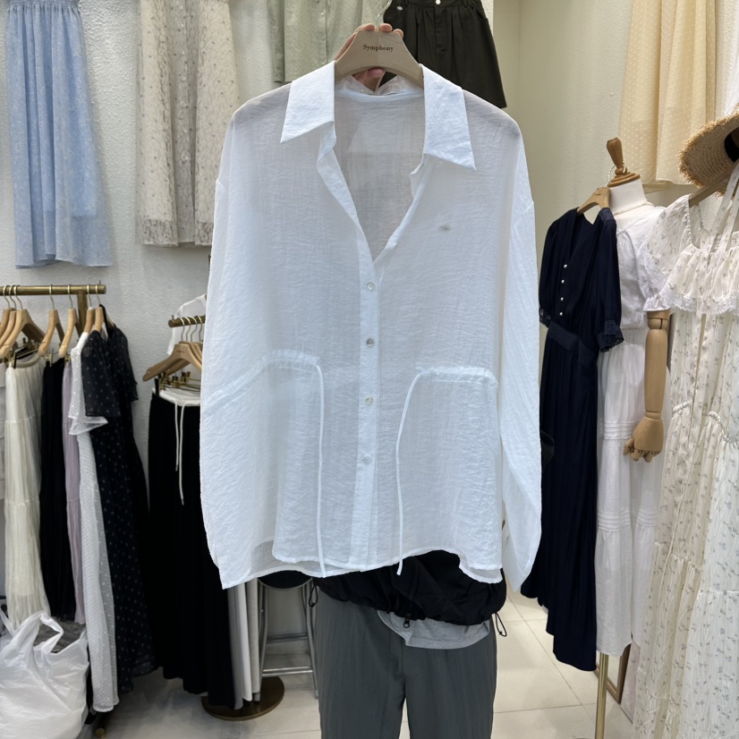 SYMPHONY韓國直郵實拍女裝新款熱賣26春夏人氣襯衫蕾絲衫SYMPHONY襯衫/蕾絲衫圖色2