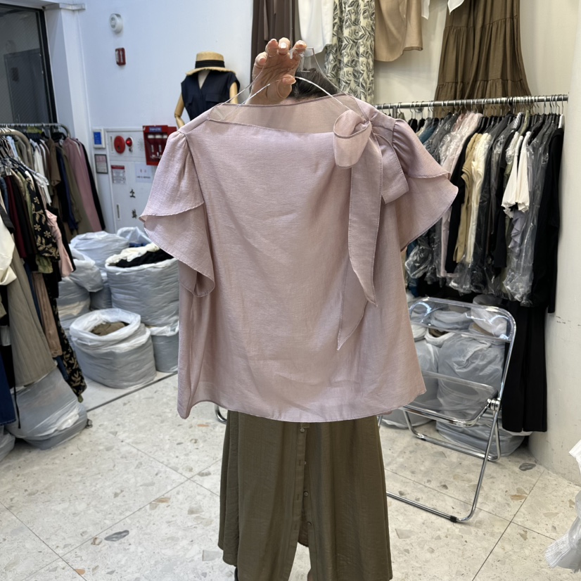MARIGOLD韓國代購女士新款26春夏休閑推薦熱賣襯衫蕾絲衫LMARIGOLD襯衫/蕾絲衫圖色1