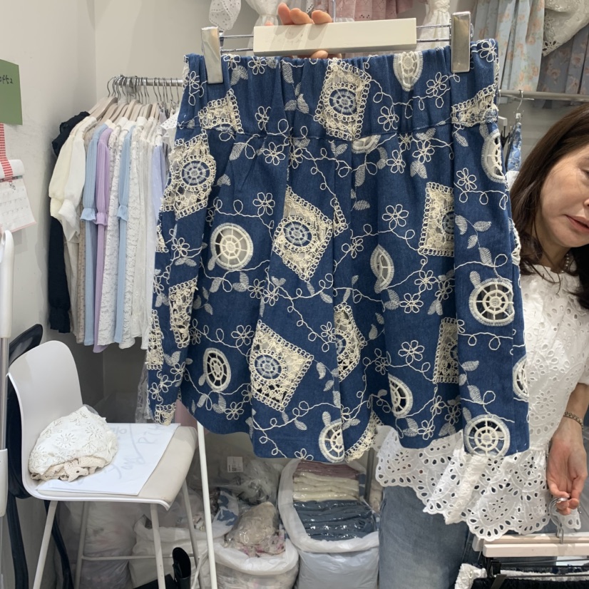 YARD韓國東大門直郵女裝新品推薦26春夏職業熱賣短褲刺繡YARD短褲