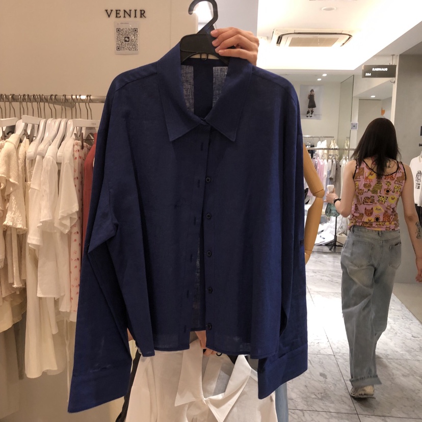 VENIR-a韓國代購女士新品休閑26春夏推薦人氣襯衫蕾絲衫VENIR-a襯衫/蕾絲衫圖色3
