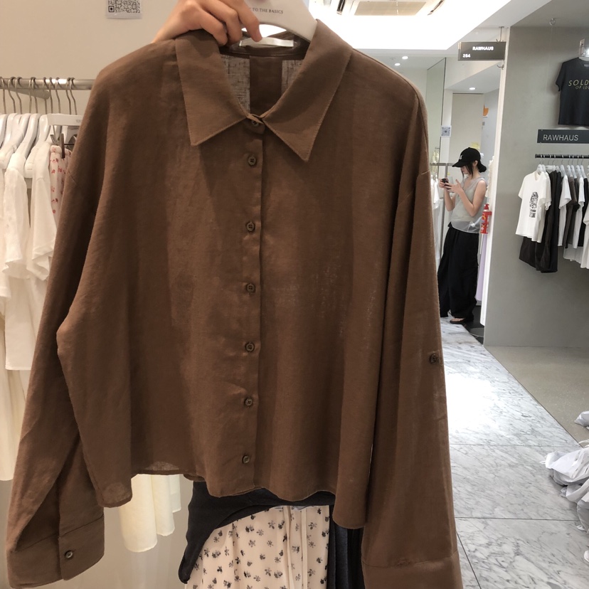 VENIR-a韓國代購女士新品休閑26春夏推薦人氣襯衫蕾絲衫VENIR-a襯衫/蕾絲衫圖色4