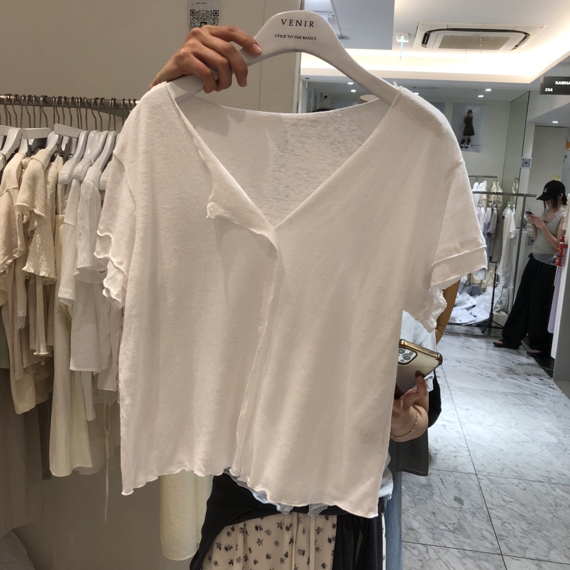 VENIR-a韓國直郵女裝新品26春夏人氣休閑職業推薦時尚T恤VENIR-aT恤圖色1