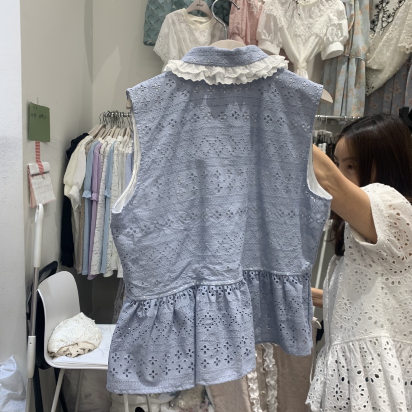 YARD韓國直郵實拍女裝新品時尚推薦26夏季人氣休閑馬甲撞色YARD馬甲