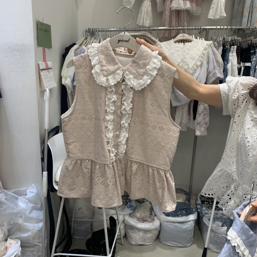YARD韓國直郵實拍女裝新品時尚推薦26夏季人氣休閑馬甲撞色YARD馬甲圖色1