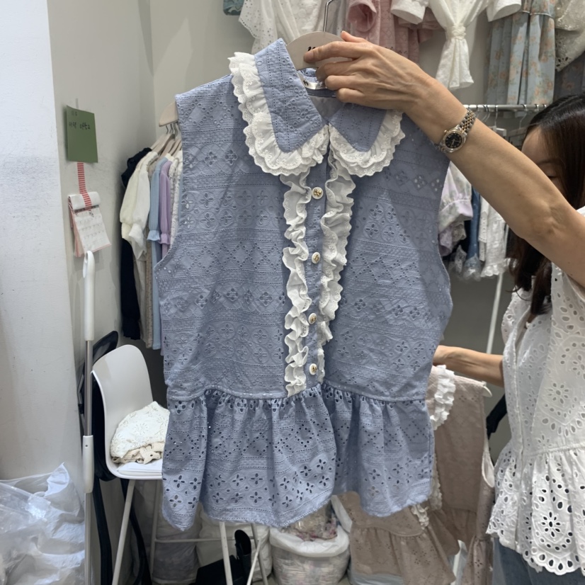 YARD韓國直郵實拍女裝新品時尚推薦26夏季人氣休閑馬甲撞色YARD馬甲圖色2