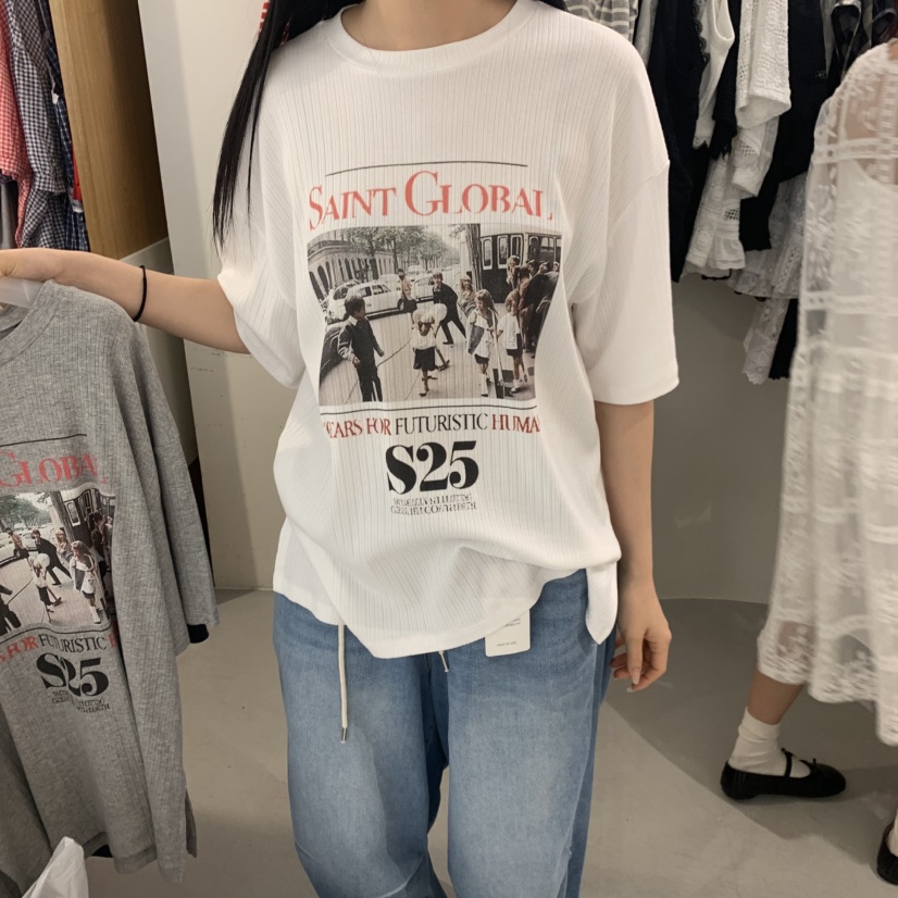 VENTI東大門實拍韓國女士新款26夏季時尚推薦熱賣26春夏T恤VENTIT恤圖色1